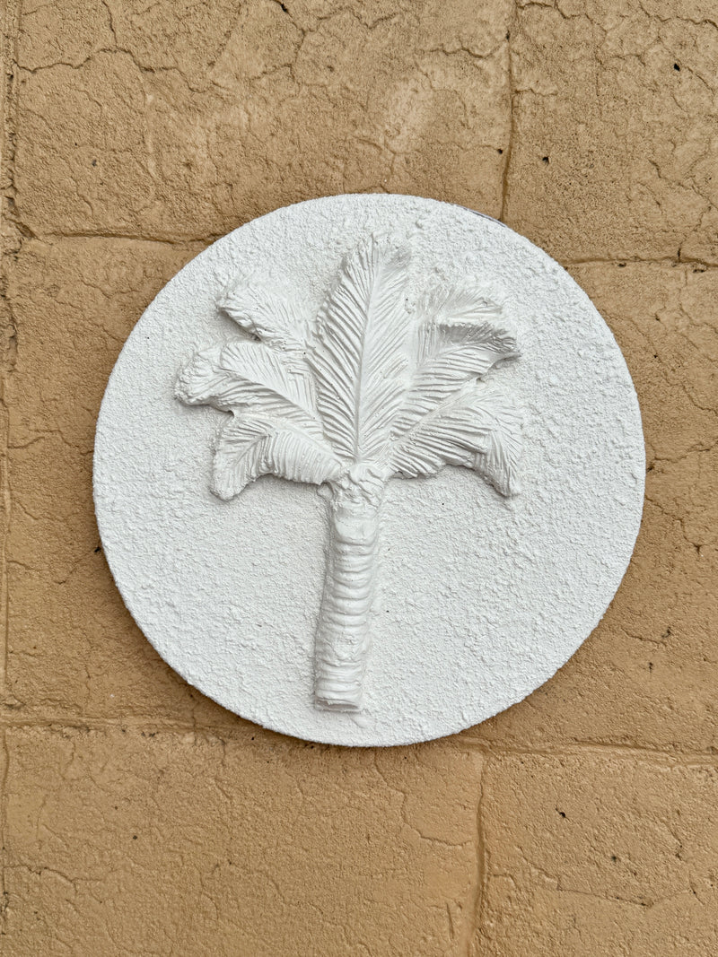 Wall Tile - White Palm - Large *Seconds