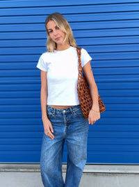 Beaded Brown Bucket Bag