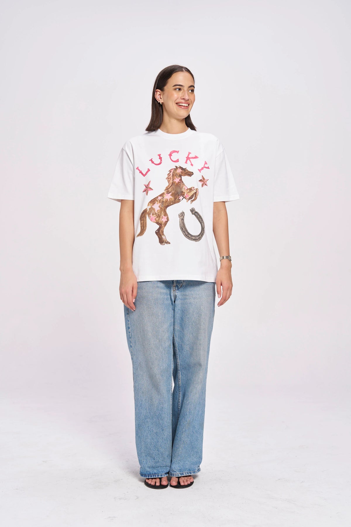 LUCKY Oversized Shirt White
