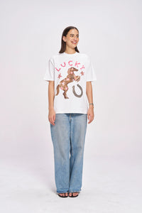 LUCKY Oversized Shirt White