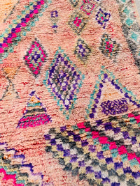 Moroccan Vintage Rug "Seaharra" 355 x 186