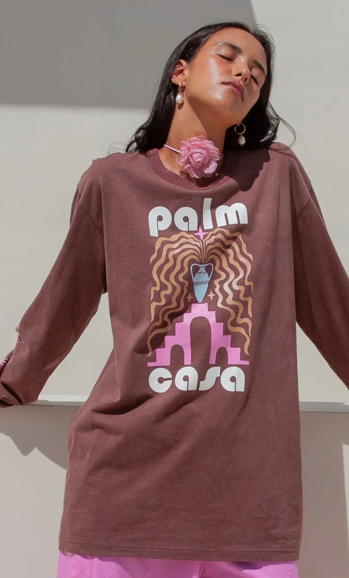 Berber Long Sleeve Shirt Brown