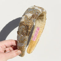 Beaded Headband Golden Fields