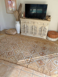 Moroccan Vintage Rug “Indigo” 350 x 187
