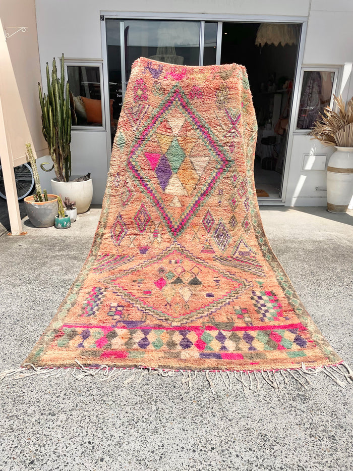 "Seaharra" Vintage Moroccan Rug 355 x 186