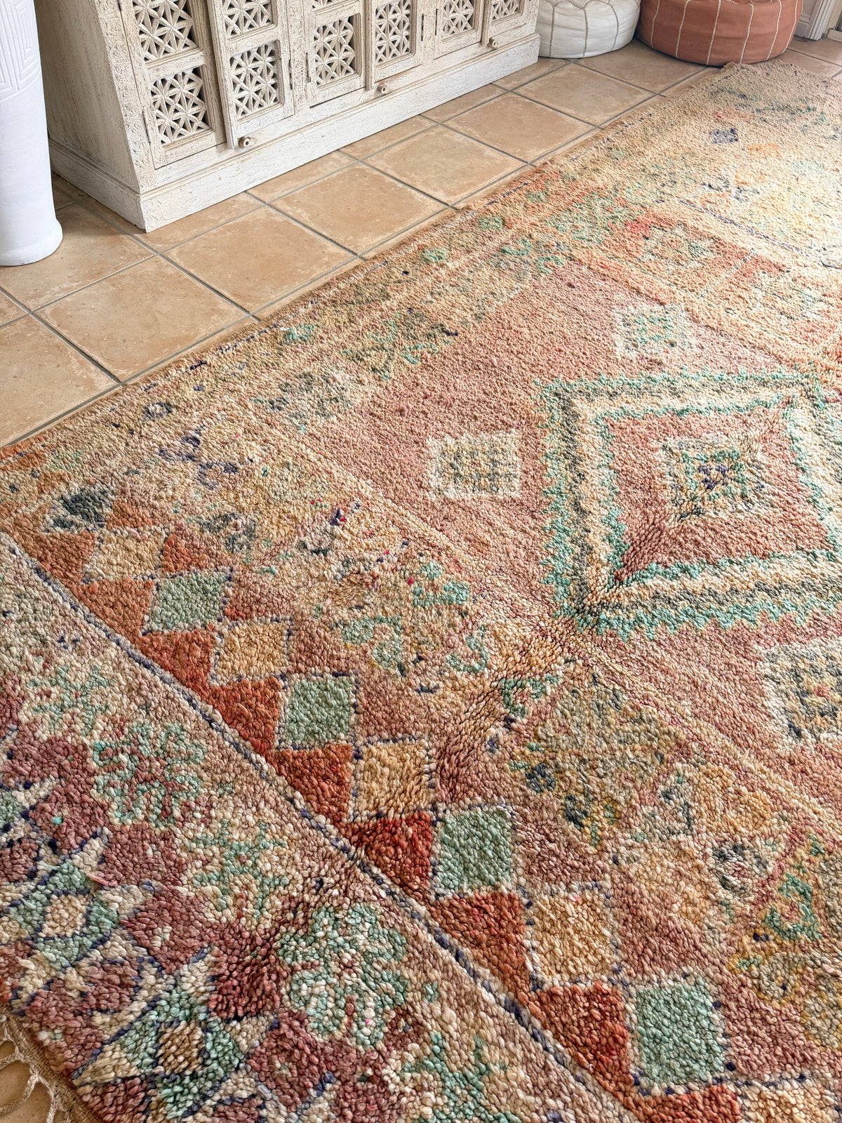 Moroccan Vintage Rug "Soul” 343 x 210
