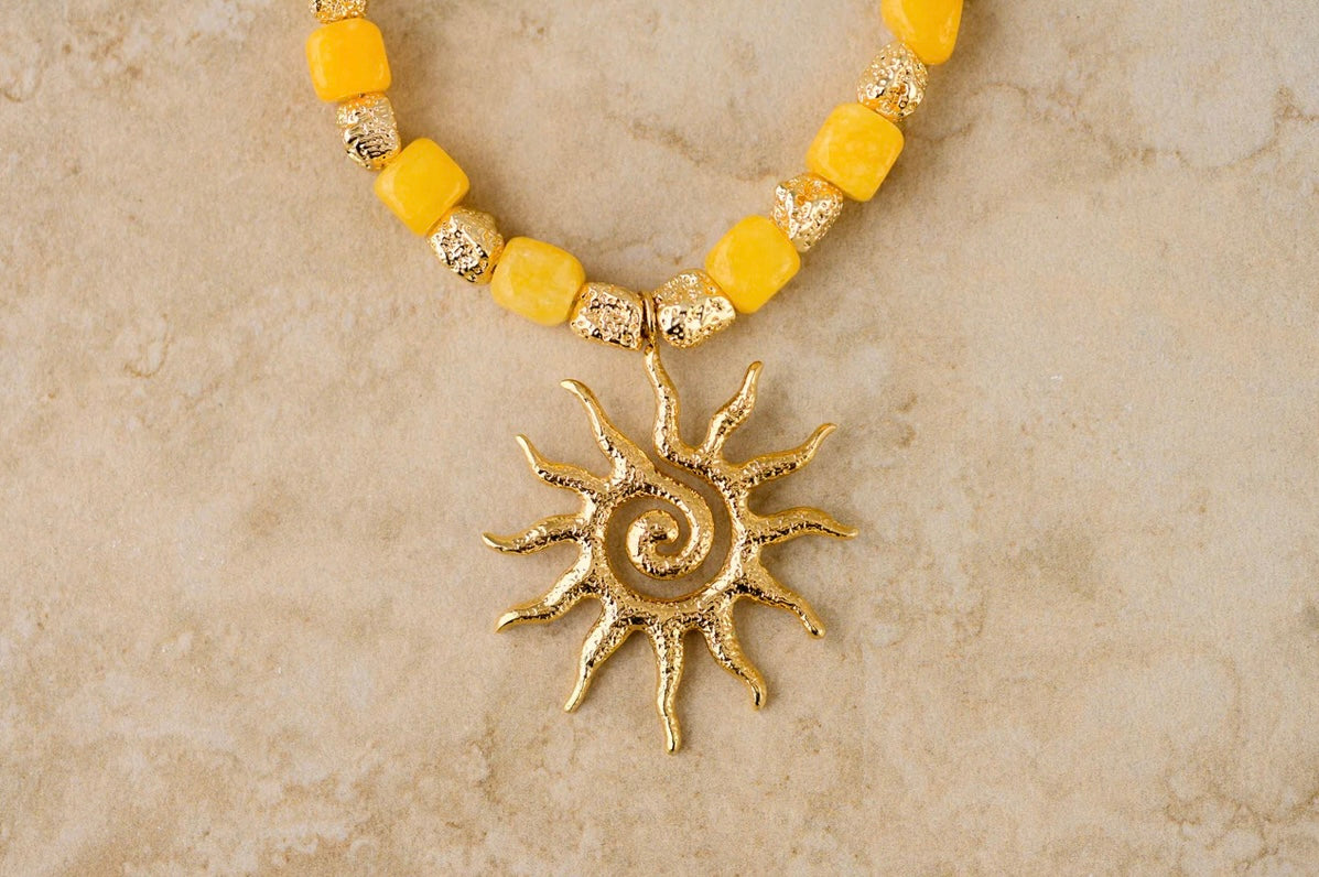 Liora Golden Citrine Necklace
