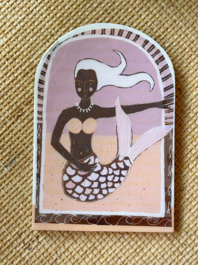 Sue Fantini Tile - Sirena Mermaid Large Arch