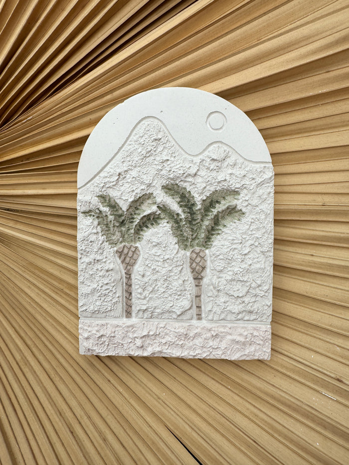 Plaque - Twin Palms - Small