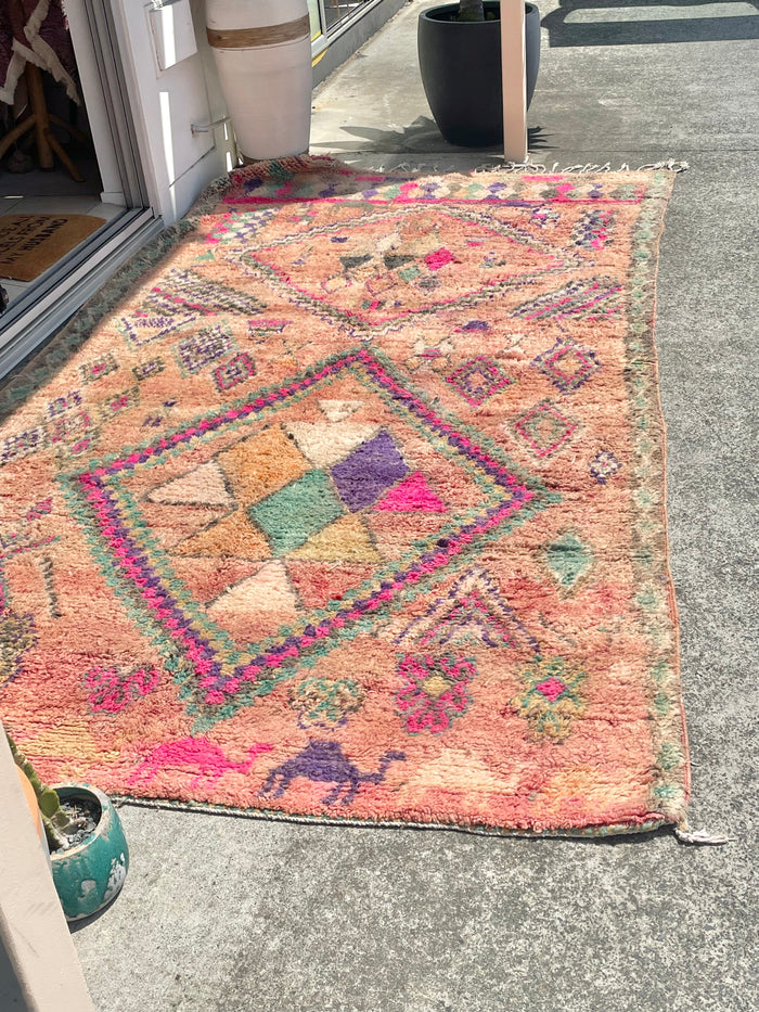 "Seaharra" Vintage Moroccan Rug 355 x 186