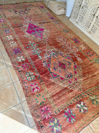 Moroccan Vintage Rug “Daisy” 382 x 191