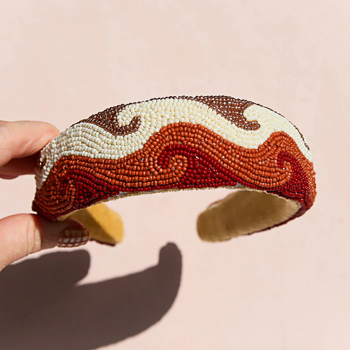 Beaded Headband Wave