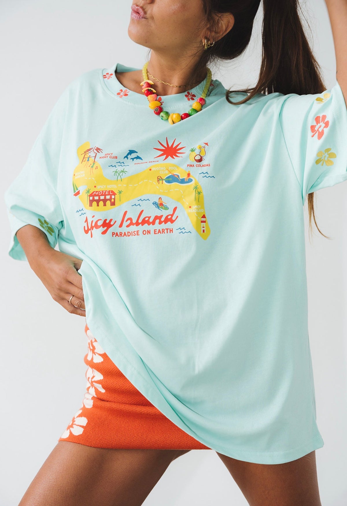 Spicy Island Tee Aqua