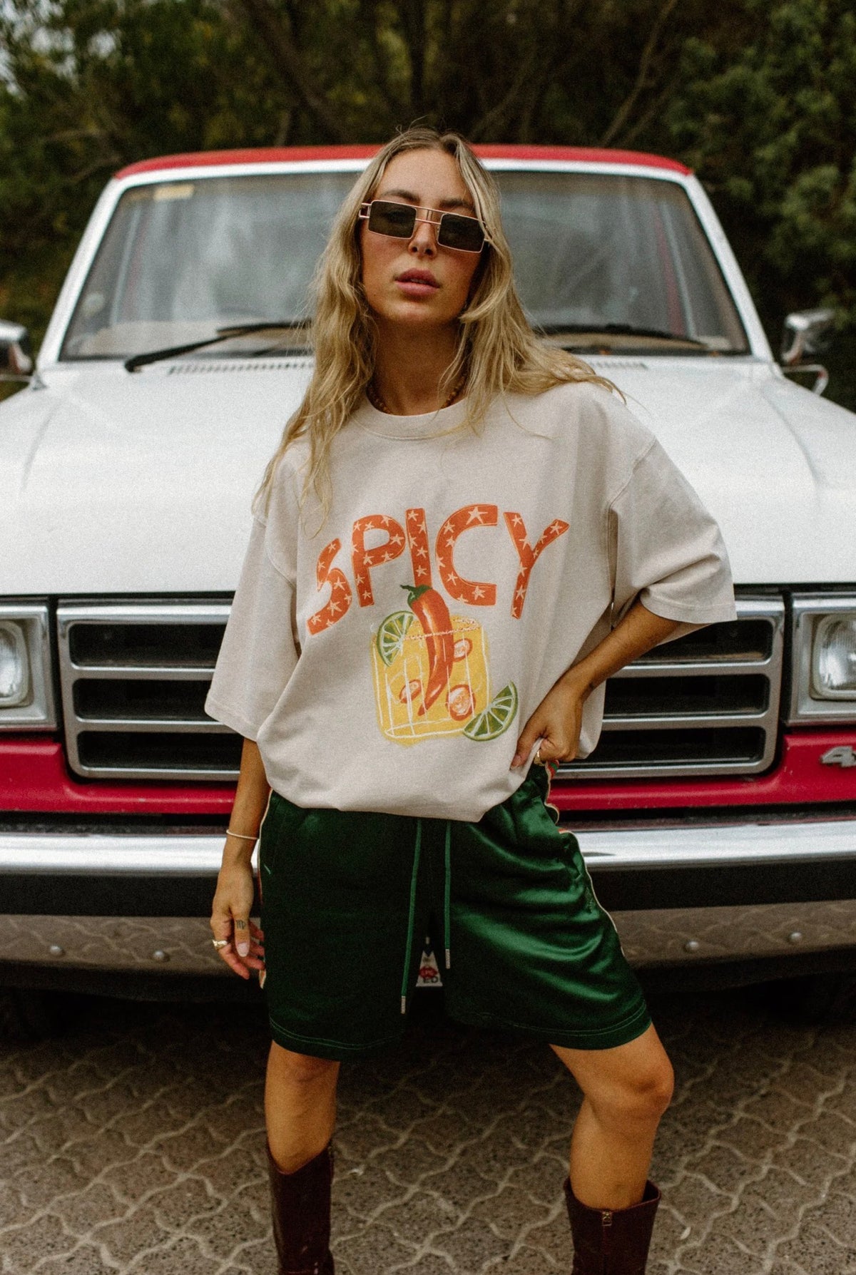 Spicy Marg Boxy Tee Shirt