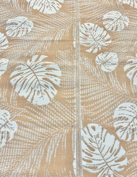 Recycled Outdoor Mat 3  Palm Fern ~ Small 1.8 x 1.8