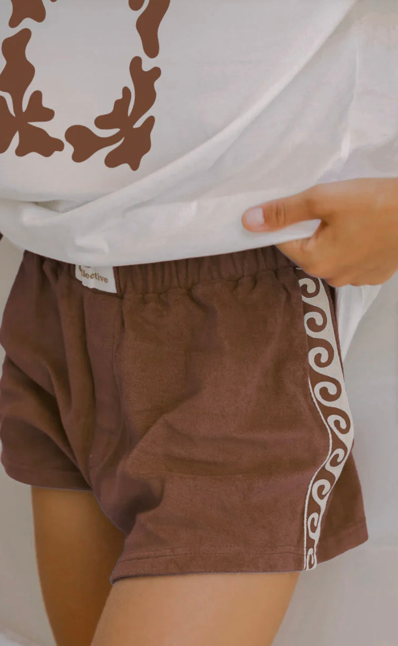 Terry Shorts Chocolate Brown