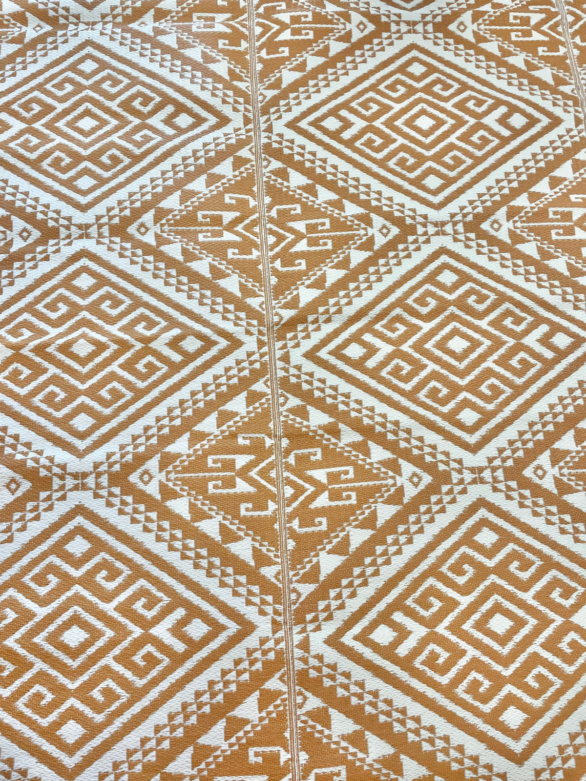 Recycled Outdoor Mat 3 Aztec ~ Med - 1.8 x 2.8