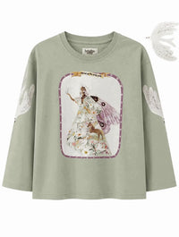 Fairy Folk Long Sleeve Tee Kids Sage