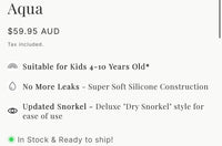 Kids Delux Sublime Snorkel Set - Lavender