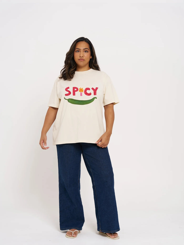 SPICY Oversized Shirt Ivory