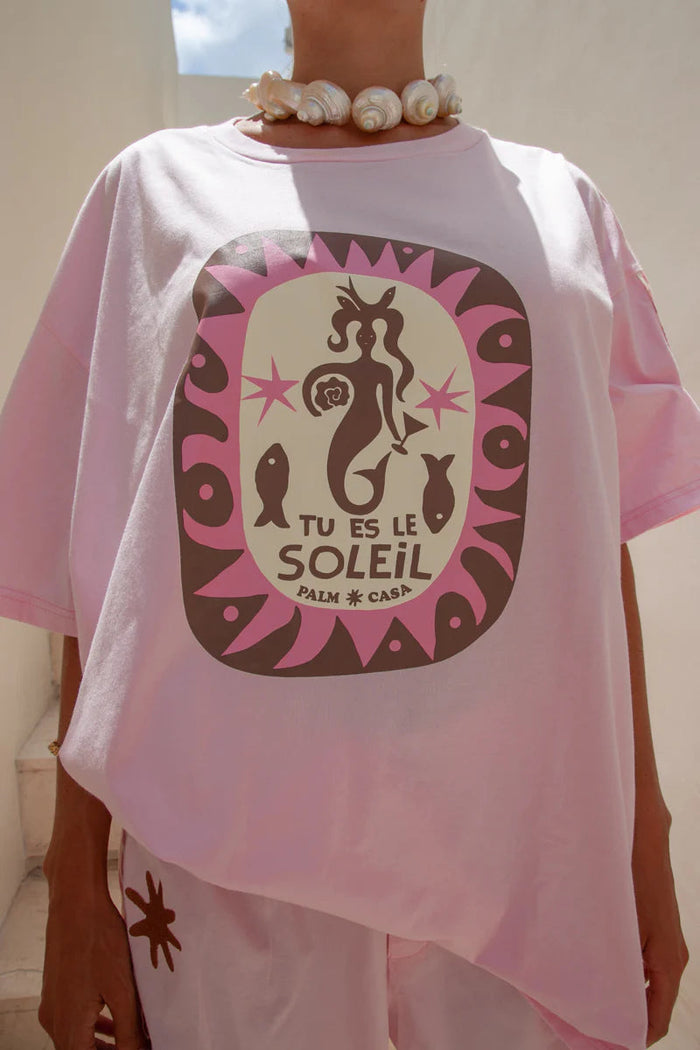 Soleil T Shirt Pink