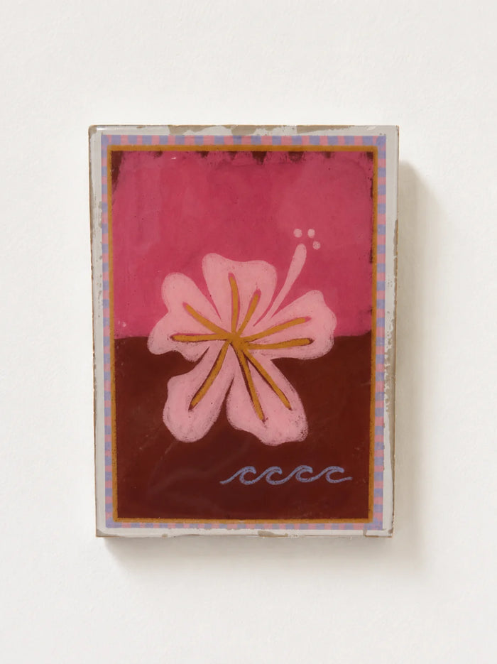 Ebony Bree Tile - Hibiscus