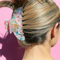 Hair Clip Claw Eye Love Pastel