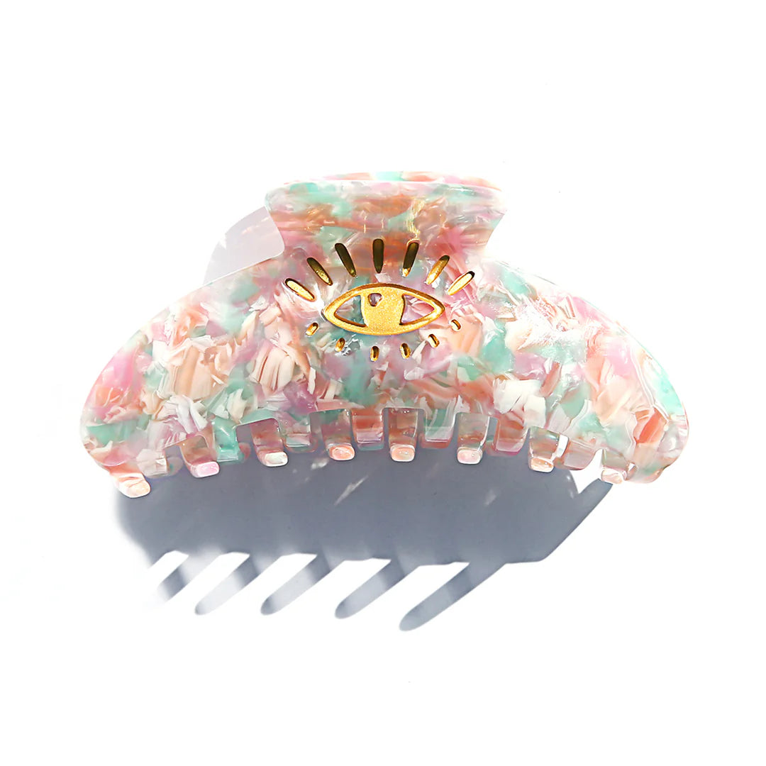 Hair Clip Claw Eye Love Pastel