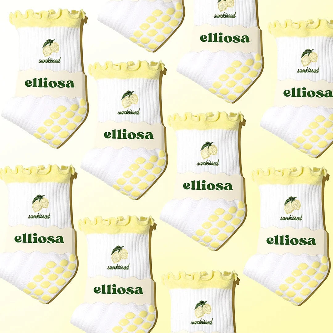 Pilates Grip Socks - Sunkissed