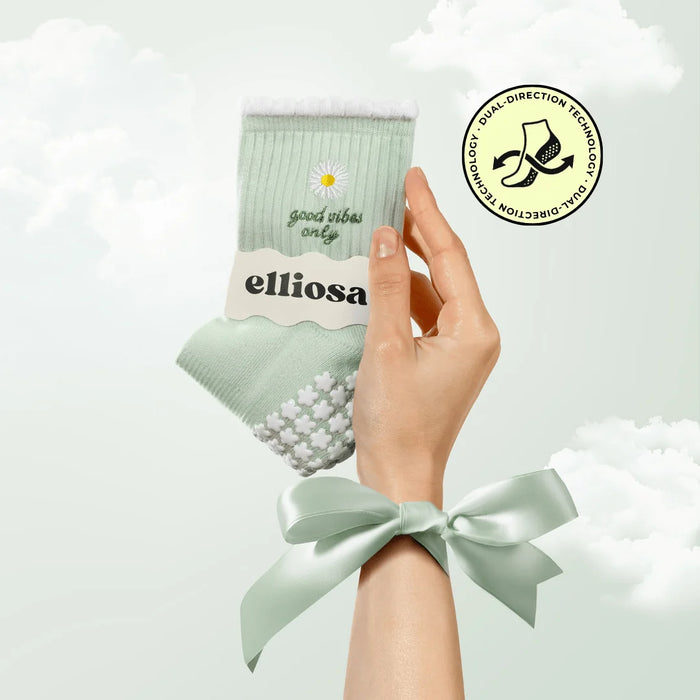 Pilates Grip Socks - Good Vibes Only