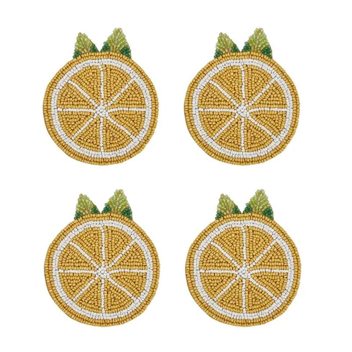 Coaster Pack - Beaded Limone