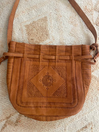 Moroccan Leather Handbag Tan *Preorder