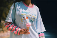 Blue Crush Layered Long Sleeve Blue/Green Adults