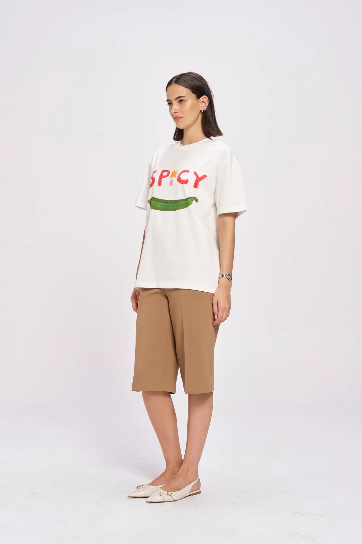 SPICY Oversized Shirt White