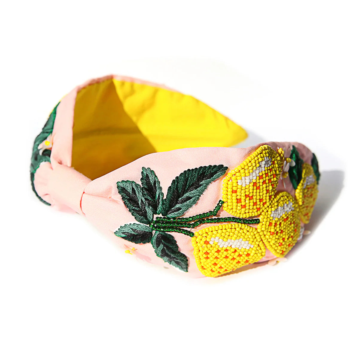 Beaded Headband Pink Citrus