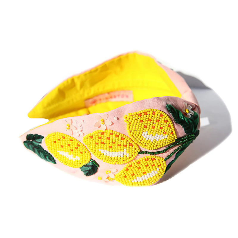 Beaded Headband Pink Citrus