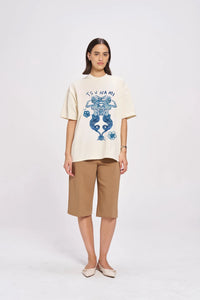 TSUNAMI MAIDEN Oversized Shirt Ivory