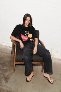TREASURES Oversized Shirt Black