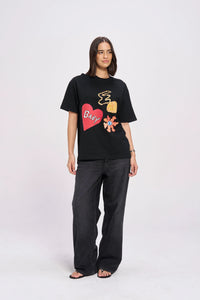 TREASURES Oversized Shirt Black