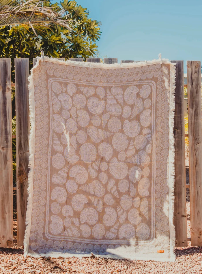 Recycled Cotton Throw “Sea Shell"