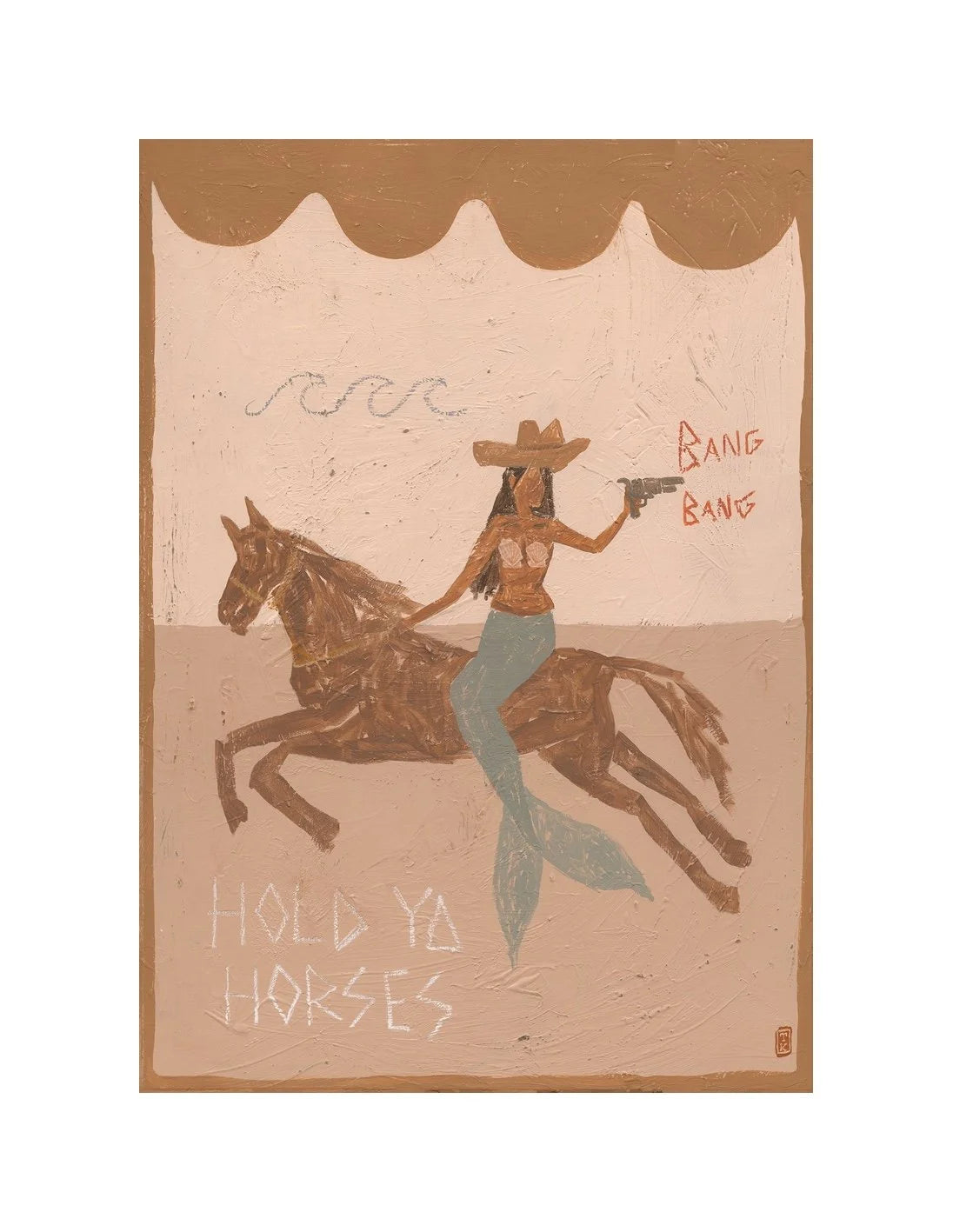 Tahnee Kelland Print A4 - Hold Ya Horses