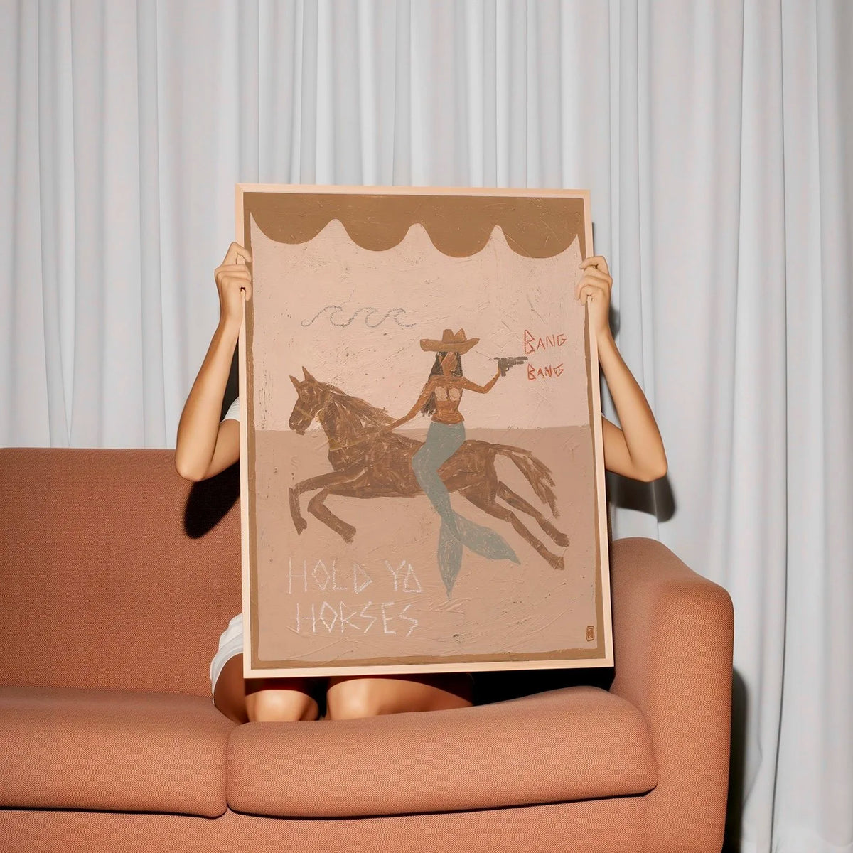 Tahnee Kelland Print A4 - Hold Ya Horses