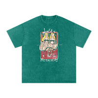 Salty Mermaid Oversized Shirt Acid Wash Green