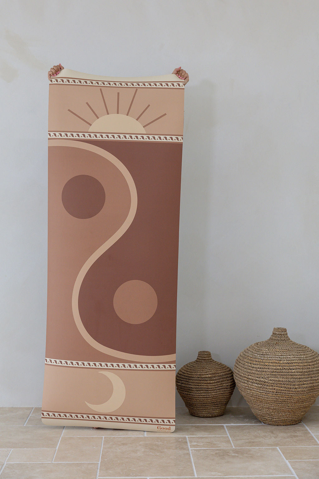 Premium Yoga Mat & Carry Strap Yin Yang Flow