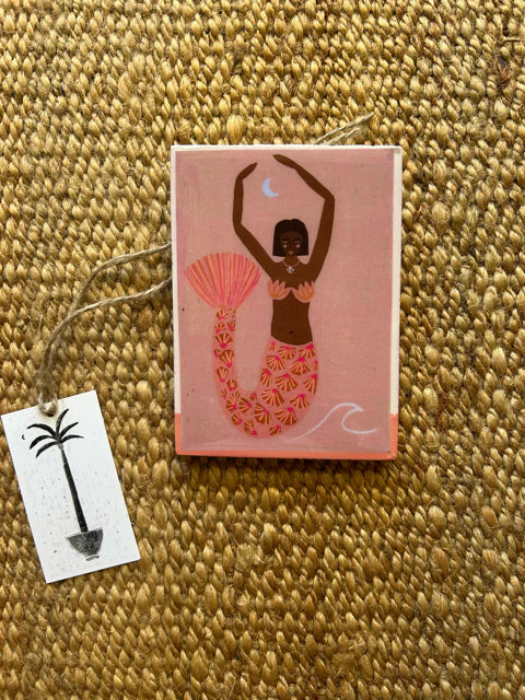 Sue Fantini Tile - Pink Mermaid