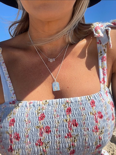 Necklace Aquamarine Teardrop