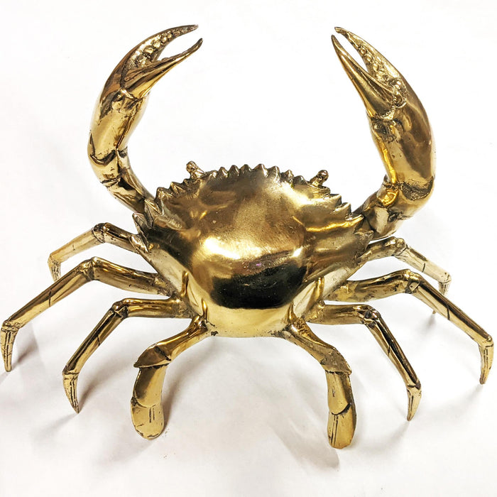 Back Brass Gold Crab Statue