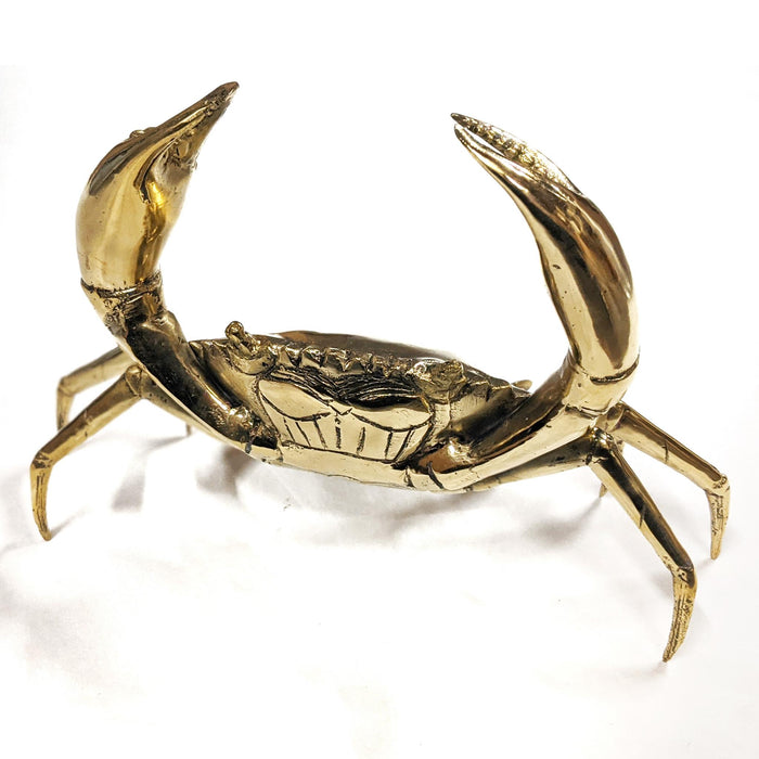 Brass Gold Crab Statue 