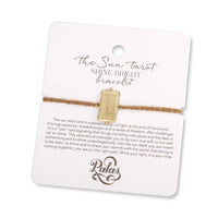 The Sun tarot 'shine bright' bracelet