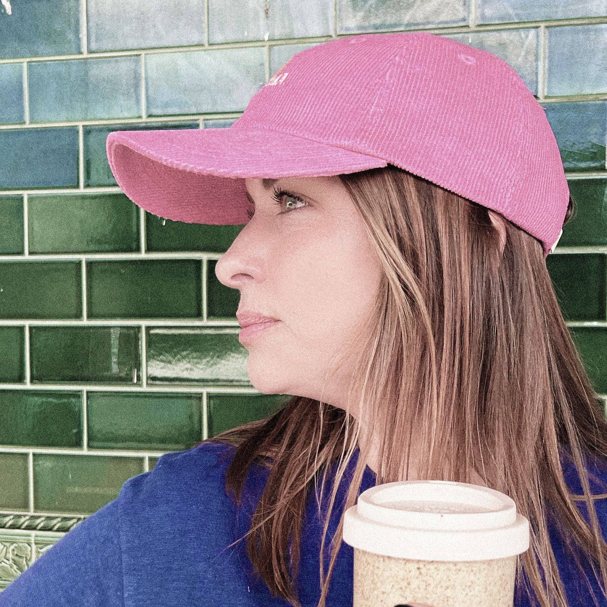 Rad Mama Baseball Organic Cord Cap - Pink